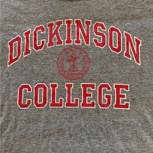 Unisex Dickinson College Gray and Red  T-Shirt
